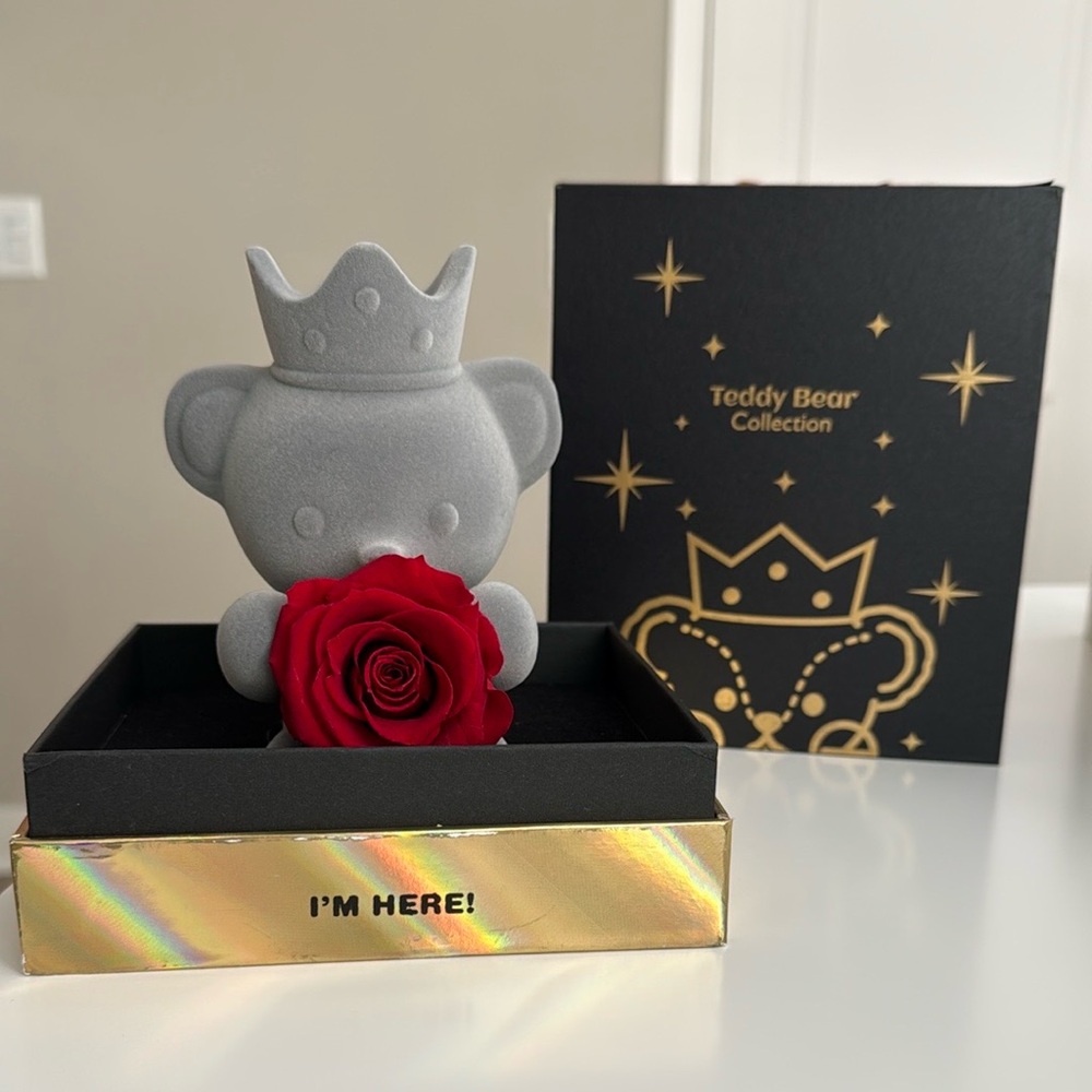 TEDDY ROSE BEAR -The Only Roses - Picture 3 of 4